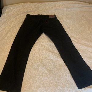 Men's Levis, 514 jeans, black, slim straight, size 33 x 30